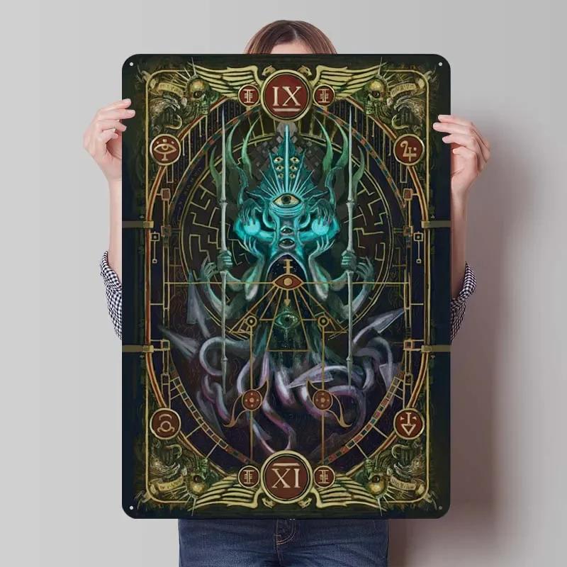 W-Warhammers Metallschild Anpassbare Spieleposter Vintage Heimdekoartikel Retro Blechschild für Gamerzimmer-Dekoration Wand