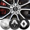 2026 Hot For Renault Interior Stickers 4Pcs 56mm 60mm 65mm Car Styling Wheel Center Hub Cap Badge Emblem Sticker For Renault Meg