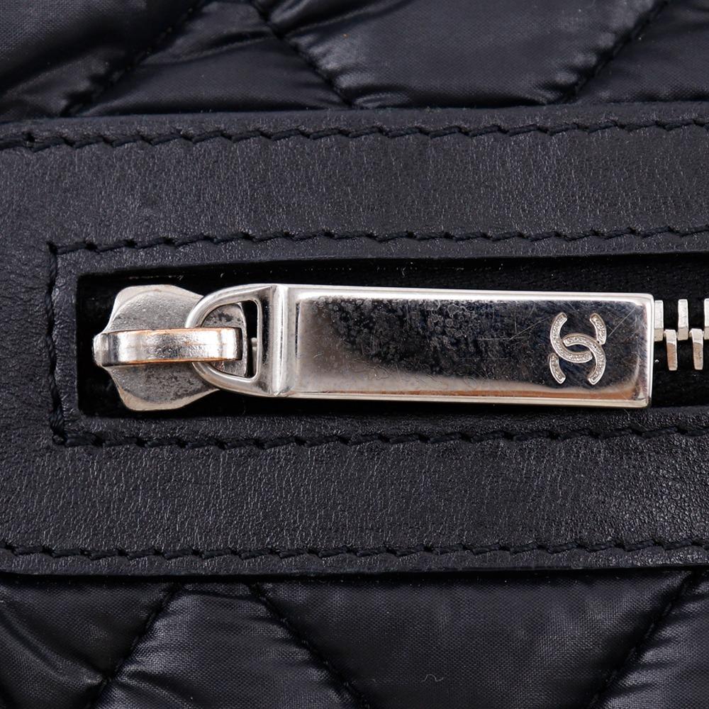 CHANEL Cococoon Handbag A48610 Small tote reversible black Nylon Women Used