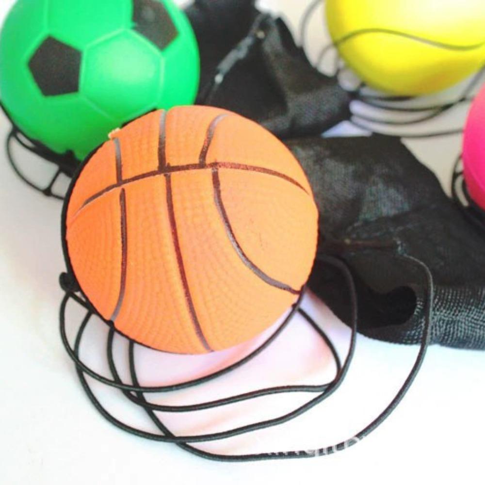 Nylon String Rubber Hand Ball Game Exercises Finger Band Ball New Return Sponge Ball  Outdoor
