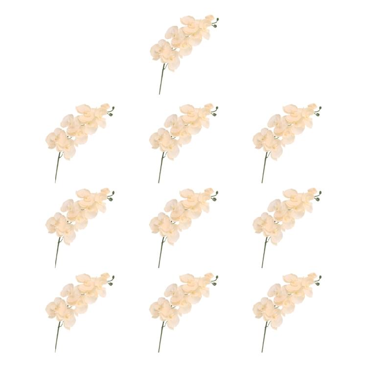 3D Artificial Flower Branch Silk Butterfly Orchids for Home Vases Decoration Wedding Event Backdrops Elegant