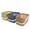 3PCS Plastic Berry Picking Baskets with Ergonomic Handle Stackable Fruit and Vegetable Collection Containers for Garden