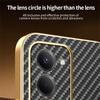 For Xiaomi Redmi 15 4G (EU) (171mm) Phone Case Carbon Fiber Textured Electroplated TPU Back Cover