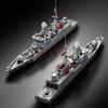 054B Frigate Building Blocks, Military Collection Assembled Model Ornaments, Aircraft Carrier Figures, Boy Toys Gifts