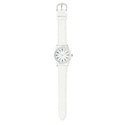 

Gibson Fieldwork Women s Analog Watch with White Leather Strap (PP002-1)