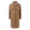Women Fleece Jacket Long Sleeve Cardigan Sweatshirts Open Front Lapel Outerwears Women'S Winter Jacket Korean Winter Outer