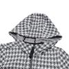 FILA Emerald Plaid Hooded Casual Knit Jacket Women jackets F11W414502F-ZB