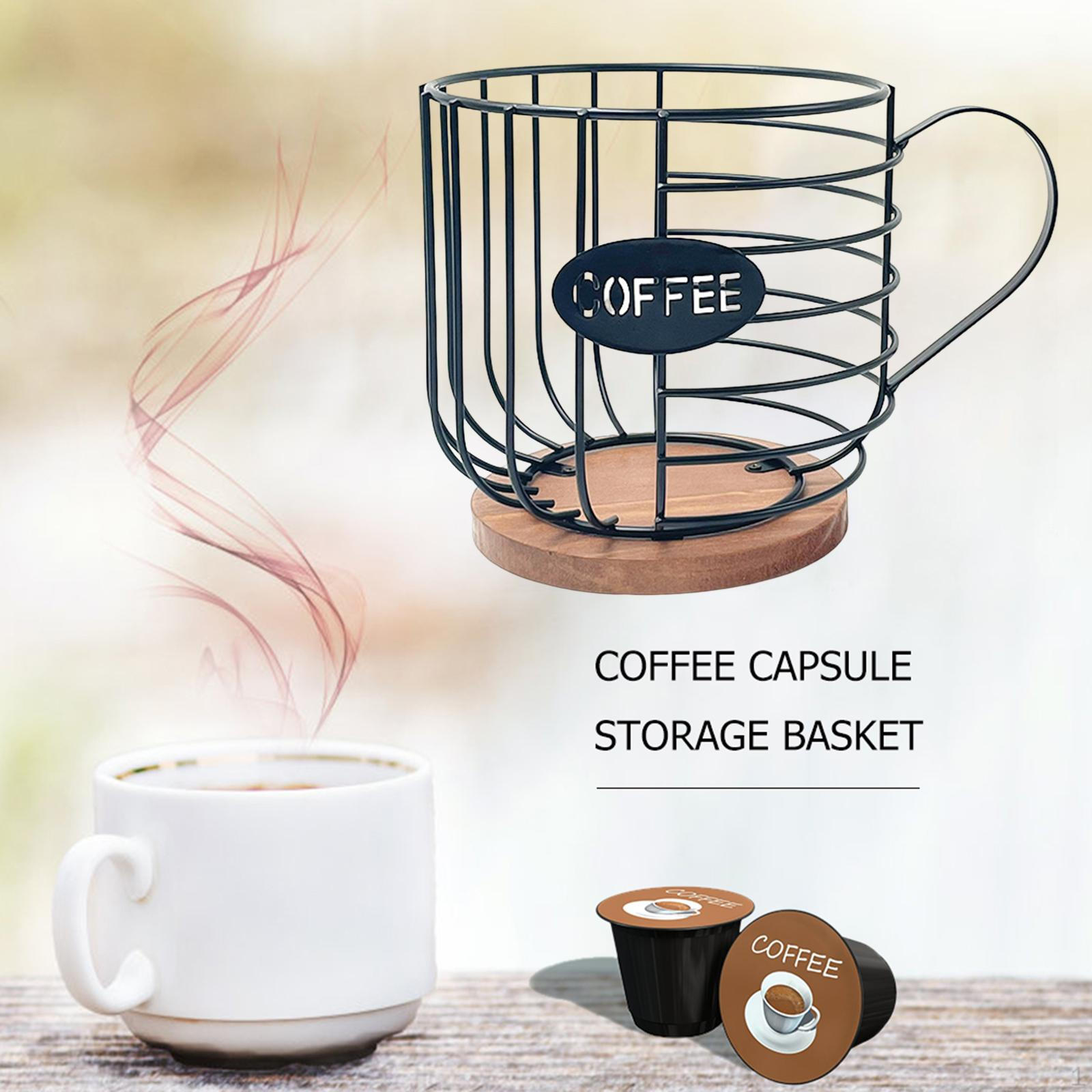 

Держатель для кофейных капсул Контейнер-органайзер Железная чашка Современная корзина для дома