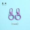 Colorful Alloy Strap & Spring Ring Keychain Buckle - Toy, Dog Hook, Handbag Accessory