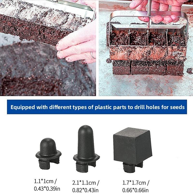 Garden Soil Block Maker With Steel Construction For Landscaping And Planting