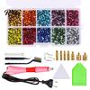 Hotfix Rhinestone Tool with 7 Tips Applicator Kit Tips, Hot Fix Setter Wand Tool, for DIY Clothing Fabric Craft Projects Shoes Bags Easy