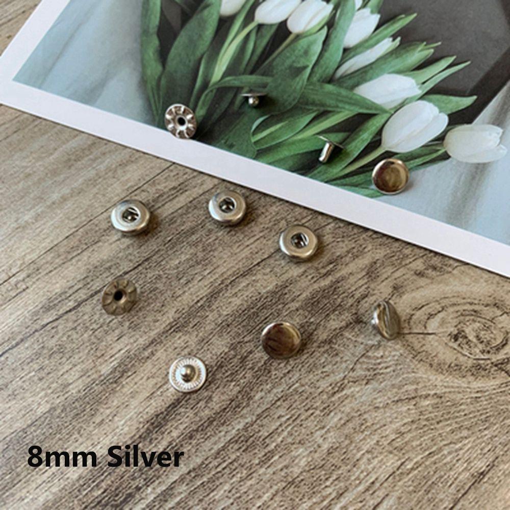 

Girl Gift Invisible Snap Craft Clothing Sewing Buckle Mini Buttons DIY Doll Clothes Metal Buckles 8mm серебряный