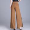 Elegant Summer Chiffon Wide Leg Pants Women Fashion Summer High Waist Pants Vintage Clothes