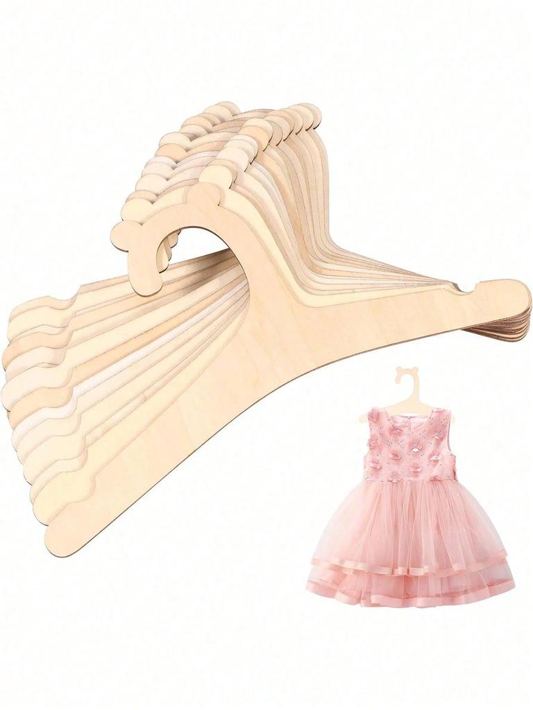 5/10pcs Wooden Hangers for Children, Wooden Hangers for Children and Babies, Used for Clothes and Pants, Baby Shower.