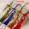 Handmade Chinese Knot Tassel Gourd Charm - DIY Car Hanging Ornament & Musical Instrument Accent