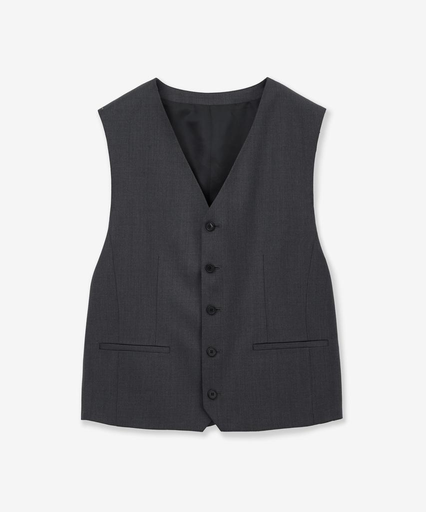 Tngt Classic Wool Suit Vest (Charcoal Gray) Tnve6E100Cg