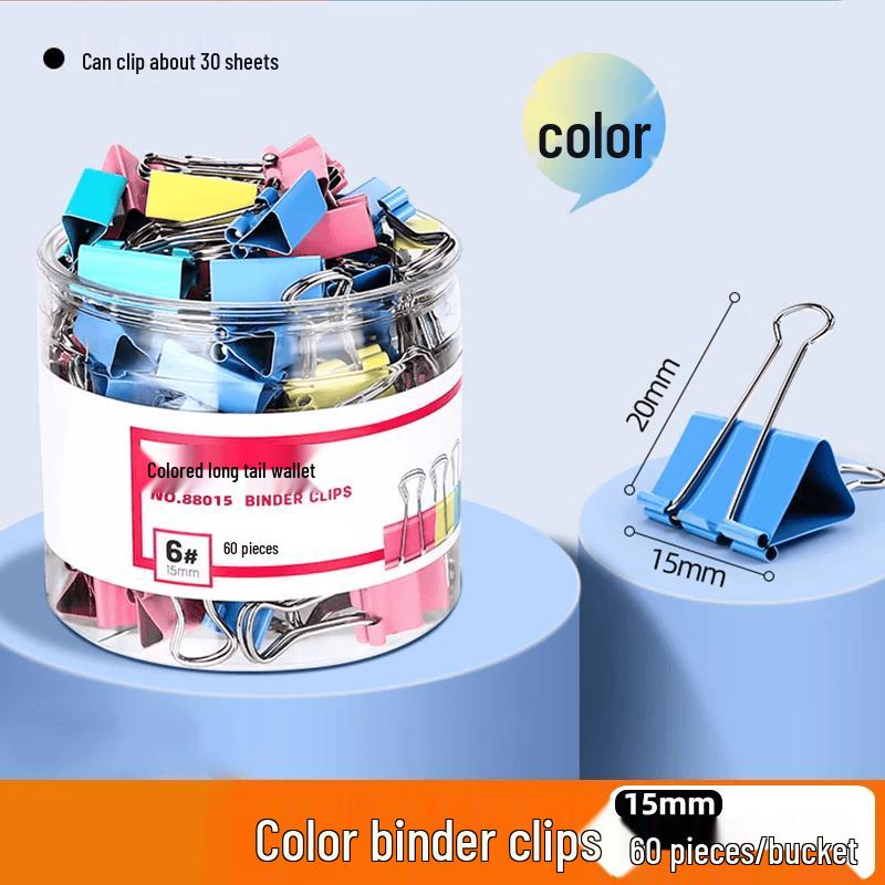 YUPIN Colorful Metal Binder Clips