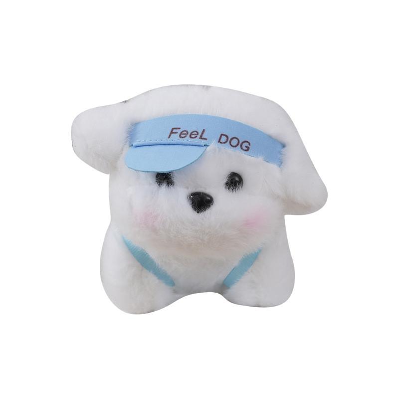 Soft Charming Plush Dog Doll Keychain Lovely Bag Charm For Kids And Adults