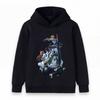 Kids Boys Girls Pullover Hoodie, Cool Anime Shinigami Characters Print Casual Soft Hooded Sweatshirt for School Outdoor Daily Wear, Cozy Long Sleeve T