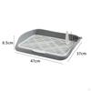 Dog Potty Training Tray, Removable Cat Litter Box, Reusable Box with Mesh Grids for Small