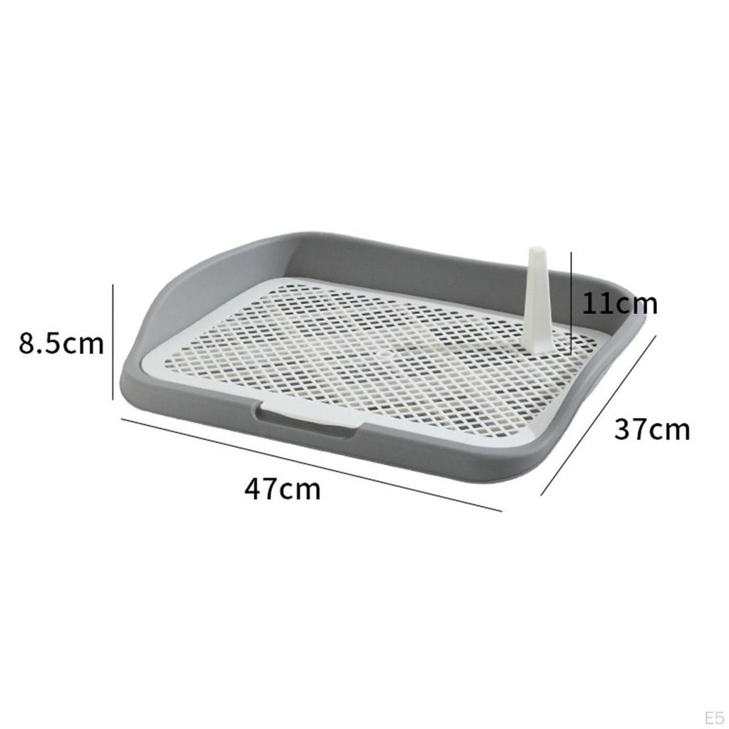 Dog Potty Training Tray, Removable Cat Litter Box, Reusable Box with Mesh Grids for Small