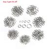 100pcs 3 4 5 6 7 8 10mm Stainless Steel Open Jump Rings  Split Rings Connectors For DIY Jewelry Finding Making Accessories