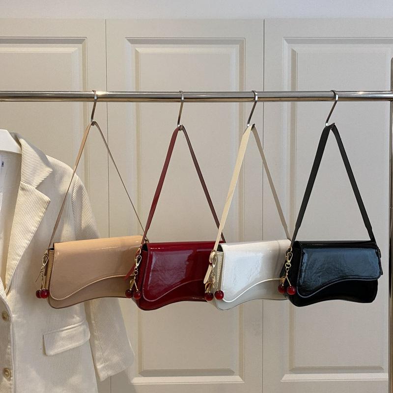 Summer new foreign style women's bag casual texture handbag niche foreign style simple solid color shoulder armpit bag