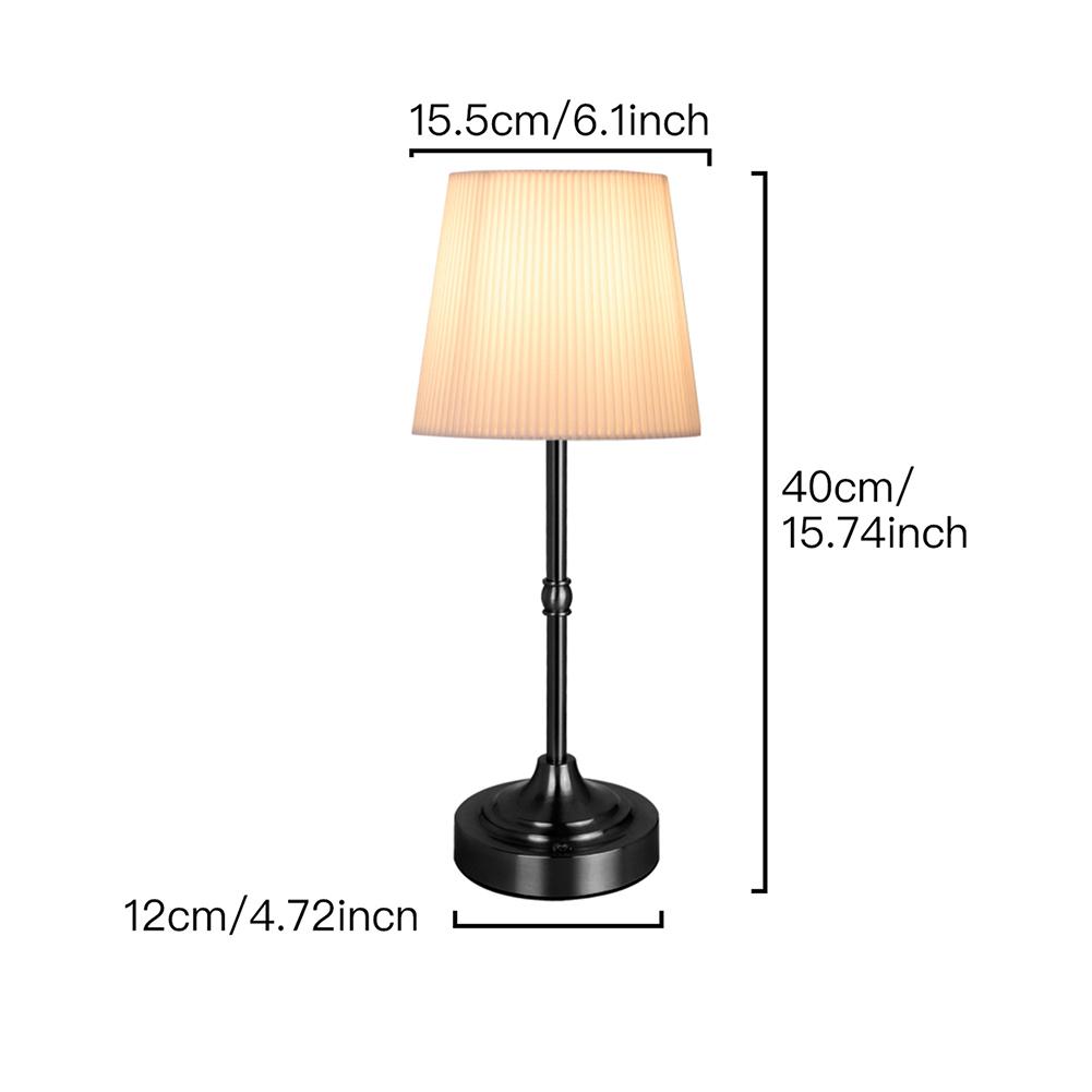 Portable Cordless Table Lamp Cordless LED Metal Table Lamp USB Rechargeable 2200K Warm Light Night Light for Bedroom Bar Balcony