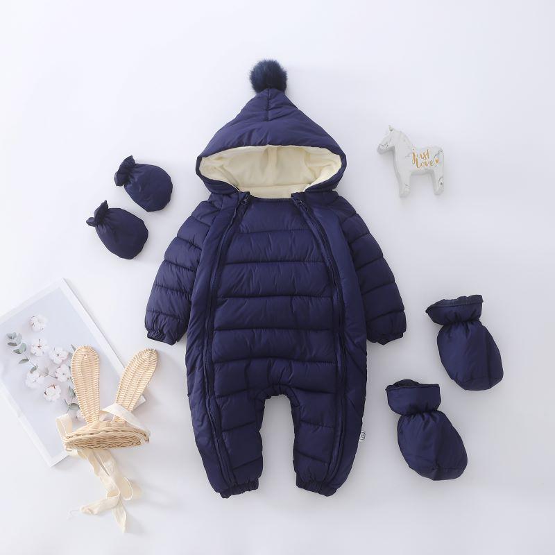 YY Baby Autumn/Winter Velvet Onesie Set - Thickened Warm Newborn Romper