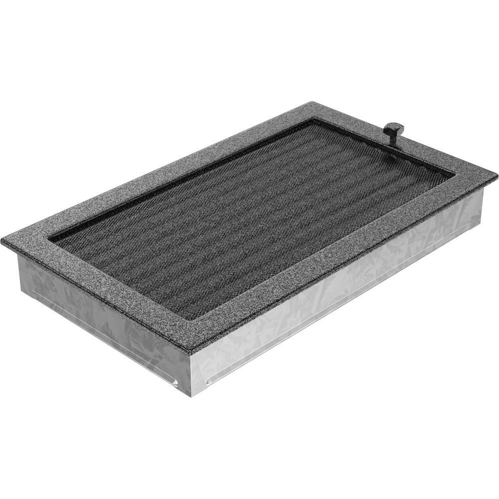 Vent Cover 22x37 Black and Silver with Blinds