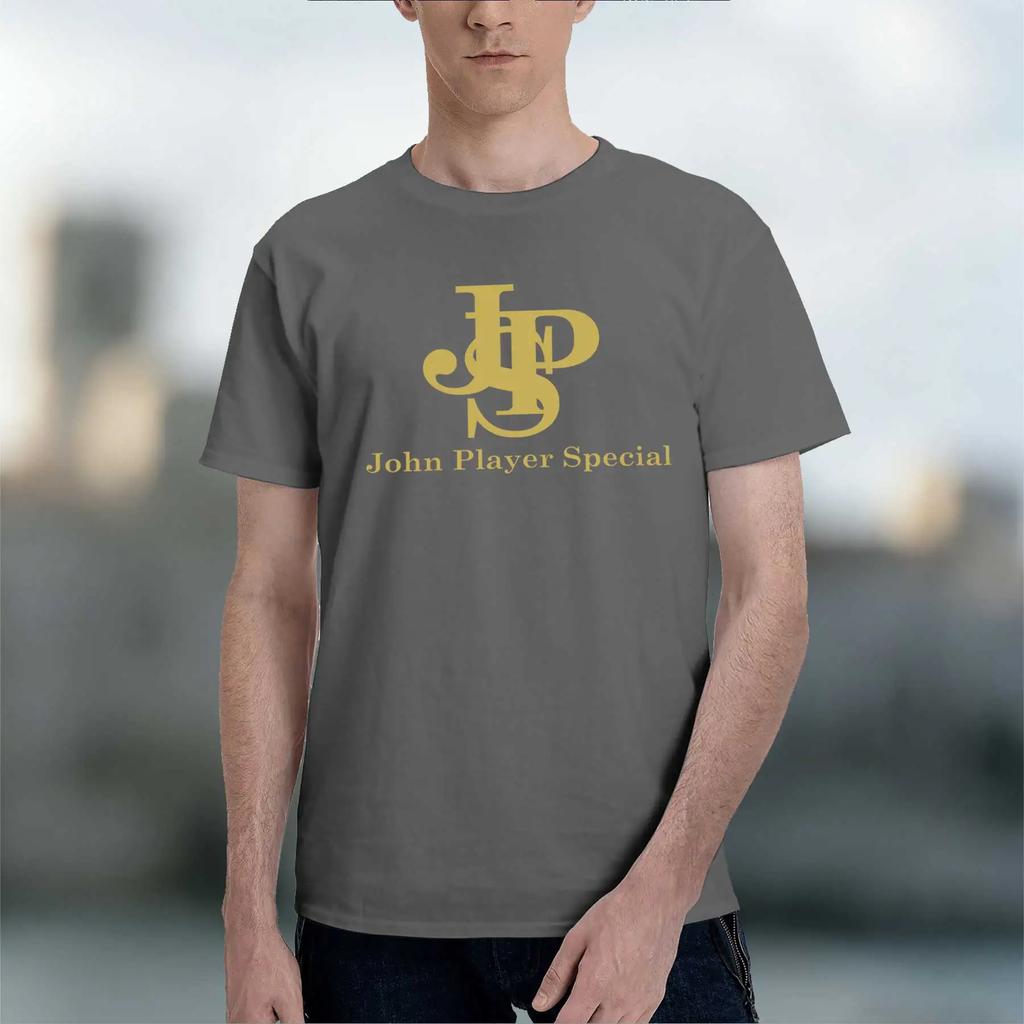 JPS JOHN PLAYERf1 logo 2026 fashion heavyweight hot selling retro printed pattern fun round neck T-shirt for daily comfort