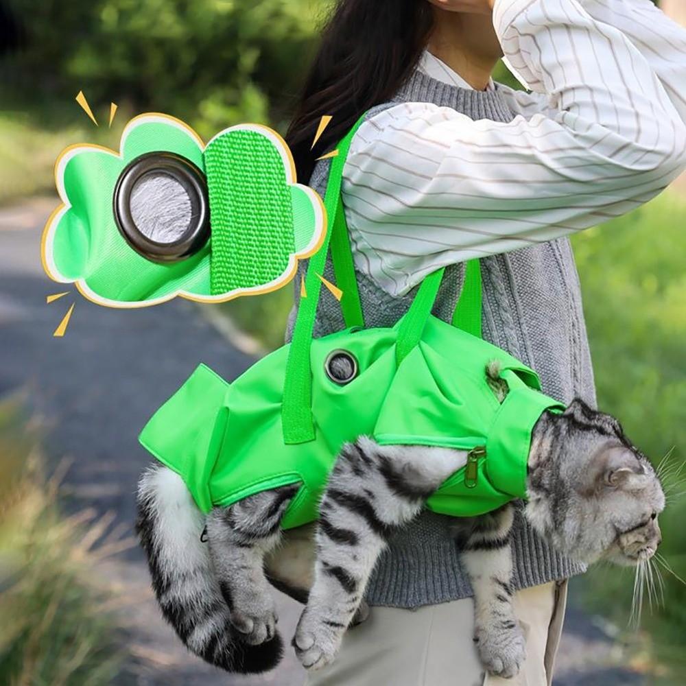 Soft Cat Backpack Breathable Anti-Scratch Bag Bite Proof Pet Travel Bag  Travel