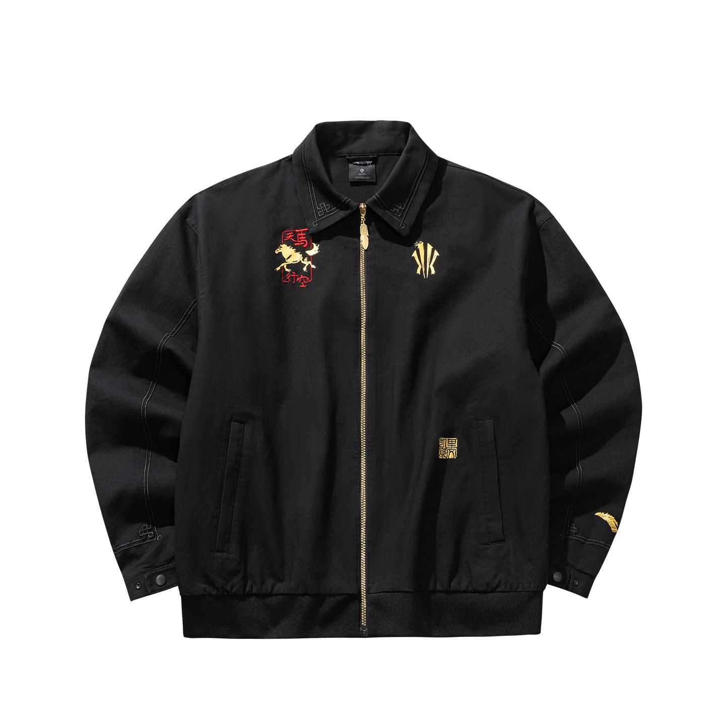 ANTA Kyrie Irving X Xu Beihong Galloping Horse Co-branded New Year Jacket Black Unisex 172611606-3 L