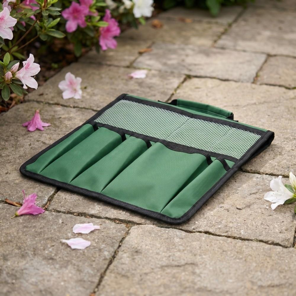 Foldable Garden Kneeler Tool Bag Garden Stool Storage Pouch  Outdoor Gardening Work