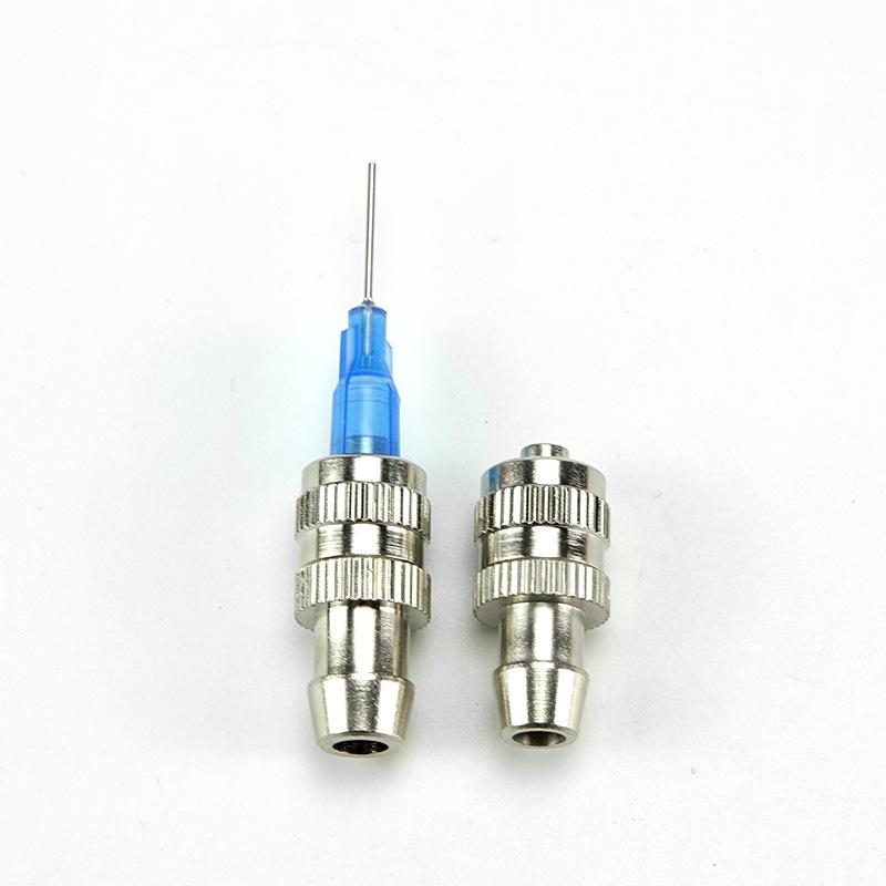 Doseren Lijm Subverpakking Spuitcilinder Luer Lock Adapter Fitting Tracheale Connector Metalen Materiaal Onderdelen