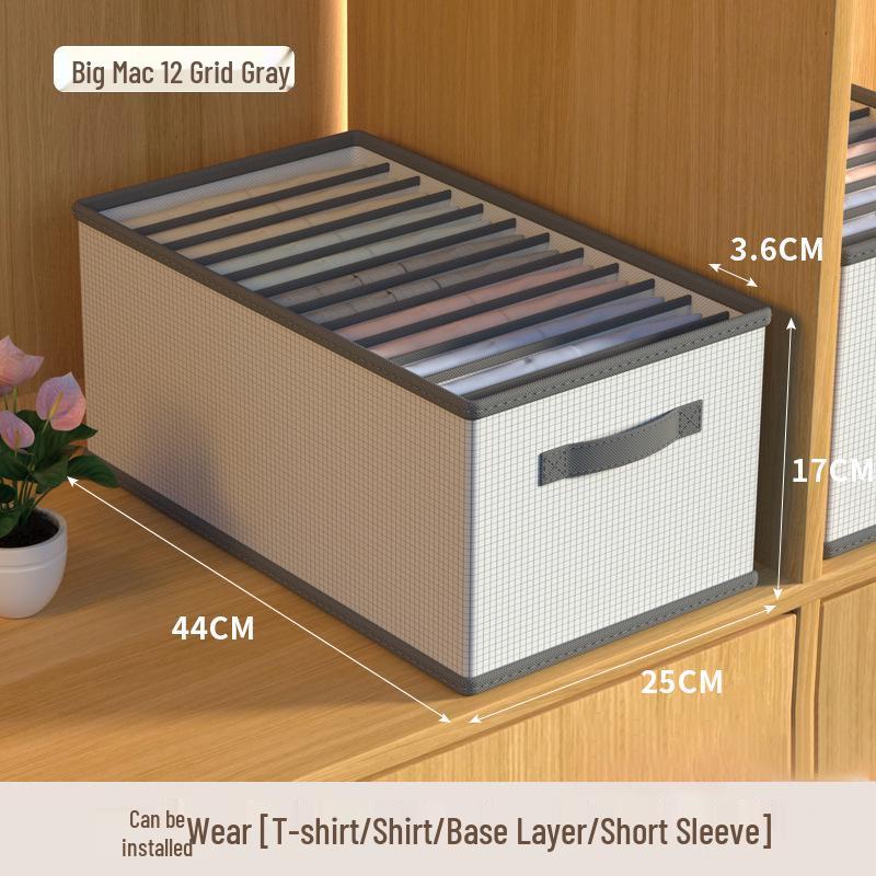 Foldable Large-Capacity Wardrobe Storage Box with Drawer Organizer