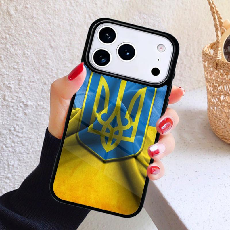 U-kraine Flag Phone Case For iPhone 17 Air 16 15 14 13 12 11 Pro Max Plus
