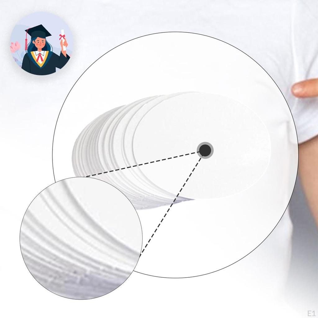 100x Button Blank Papers 86mm,Button Making Supplies,DIY Craft for School Adults Handmade