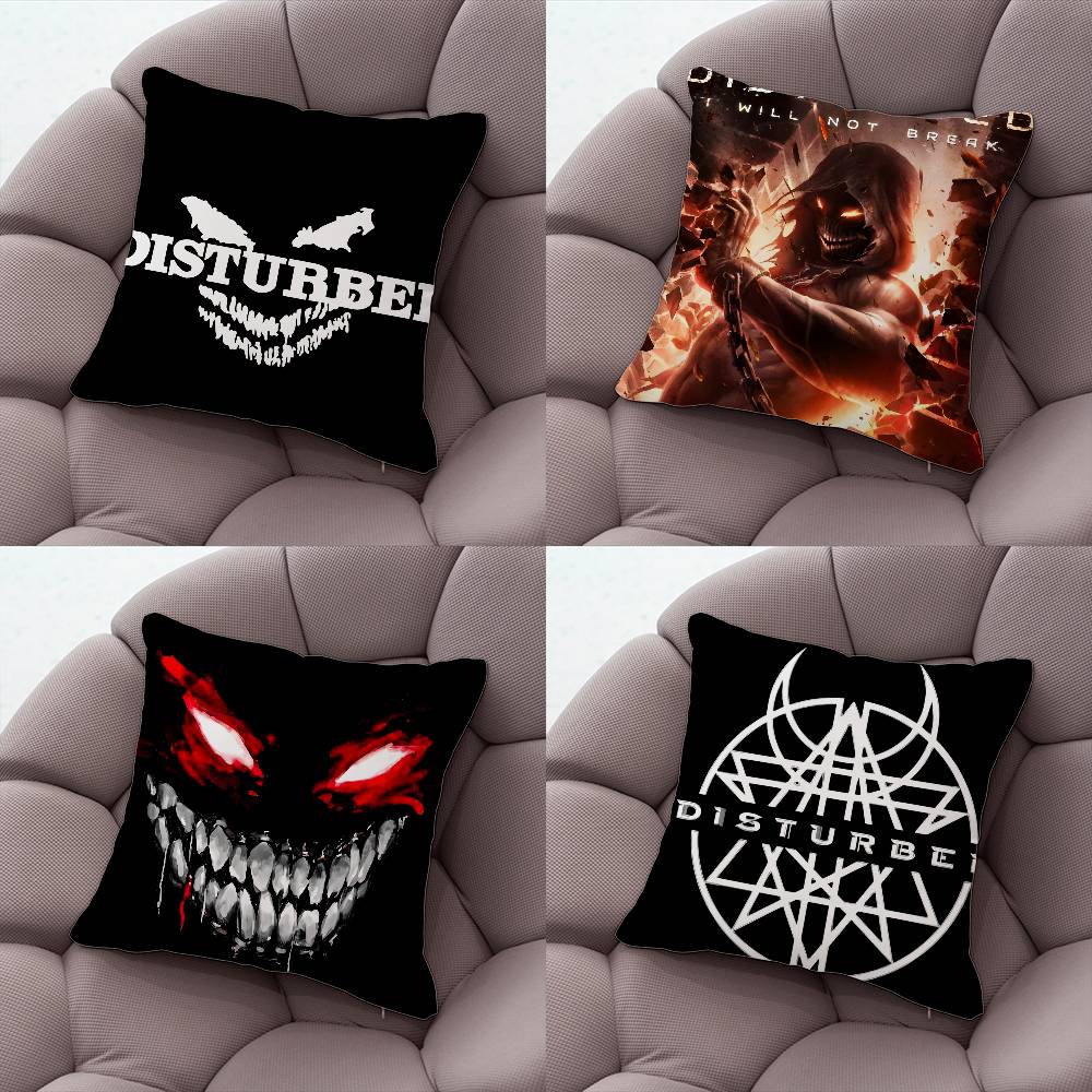 DDisturbed Band Ten Thousand Fists Pillowcase for Sofa Cover Decoration Home Decor Items Luxury Pillow Covers Cushion Cushions