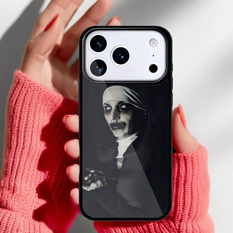 Creepy Nun Dead Horror Phone Case for iPhone 17 16 15 14 13 Pro Max Back Cover for 12 11 Pro Coque