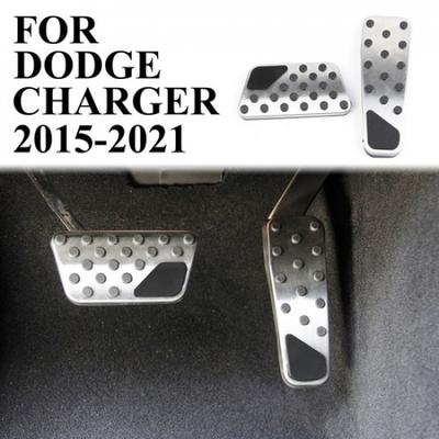 Foot Rest Accelerator Brake Pedal Pad Anti-Slip Kit for Dodge Charger 2009-