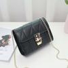 New lock diamond chain single shoulder crossbody small square bag versatile trend women's bag