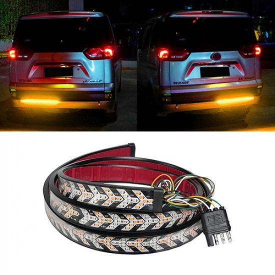 48  Truck Tailgate LED Light Bar Sequential Signal Brake Flash Stop Tail Strip