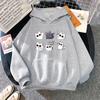 Kawaii cat print men's Harajuku hoodie casual sweatshirt Korean sweatshirt high-quality casual hoodie