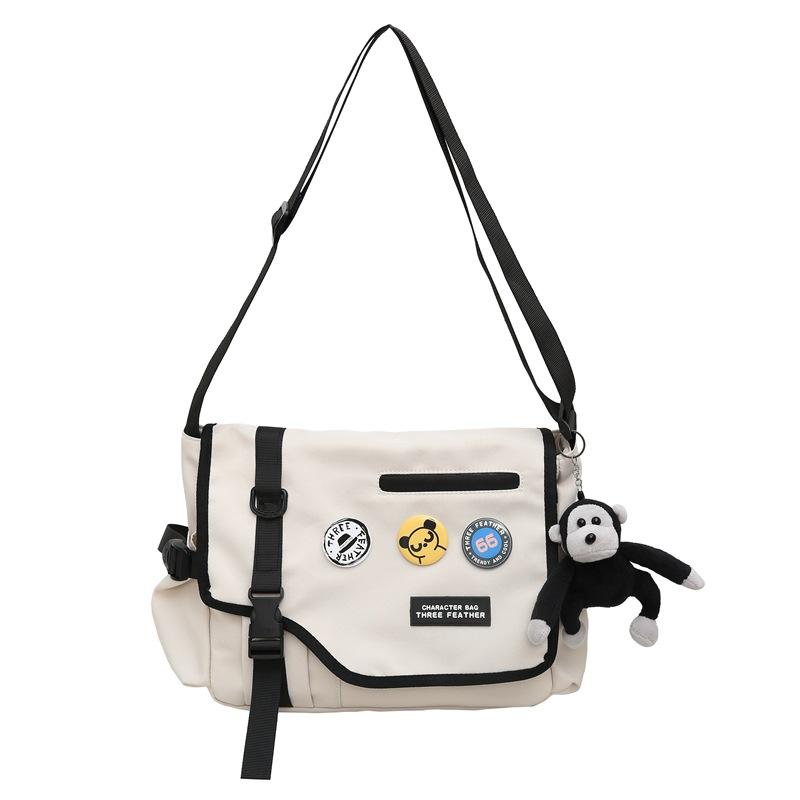 Men's Shoulder Bag Campus Student Classes Bag Women Large Capacity Crossbody Bag