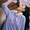 Skechers Colorful Casual Series Letter Pullover Sweatshirt Unisex Sweatshirt Sweet-Lavender L322U083-01DU