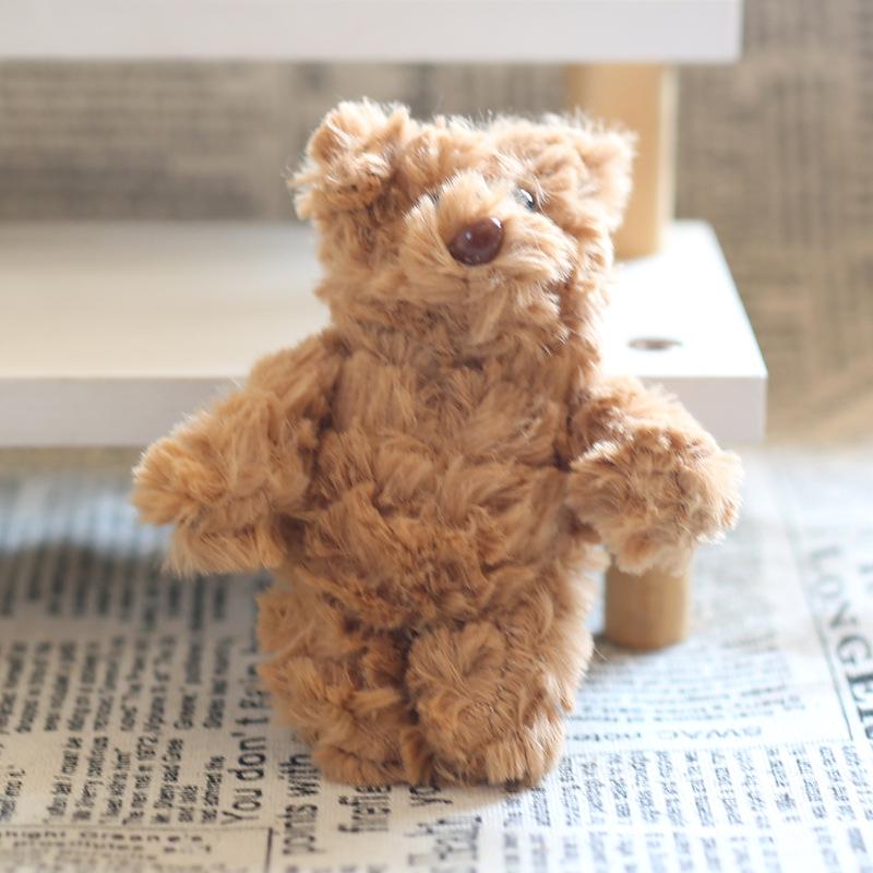 Cute Plush Bear Keychain Bag Charm Soft Stuffed Animal Doll Pendant Accessory 12cm