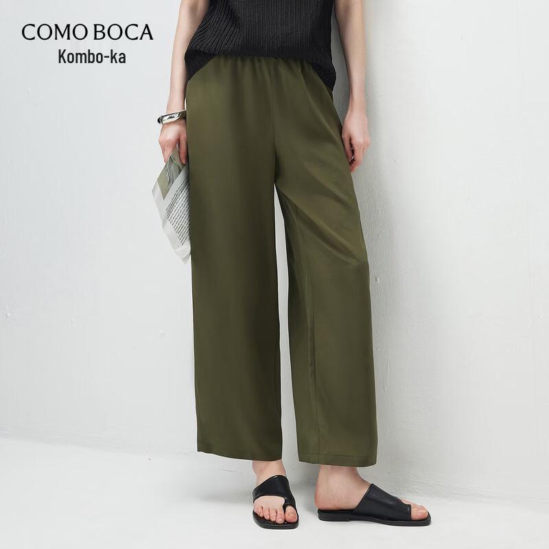 Kemeng Boka Women s Mulberry Silk Straight-Leg Pants XL