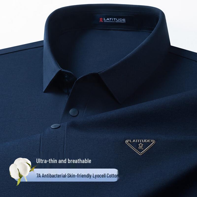 MONTAGUT Men s Liquid Ammonia Cotton Polo Shirt 52