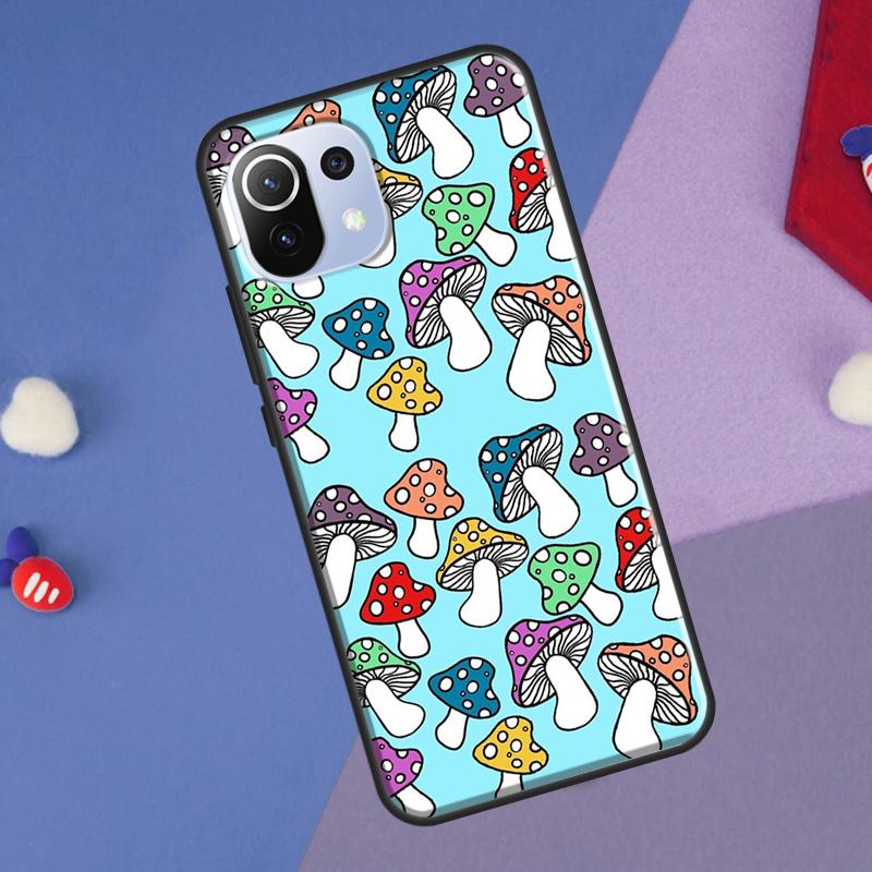 Psychedelic Mushrooms Florals Cover For Xiaomi 14 13 Ultra 11T 12T 13T 14T Pro POCO X7 Pro X3 X5 F3 F5 F6 M6 X6 Pro Case